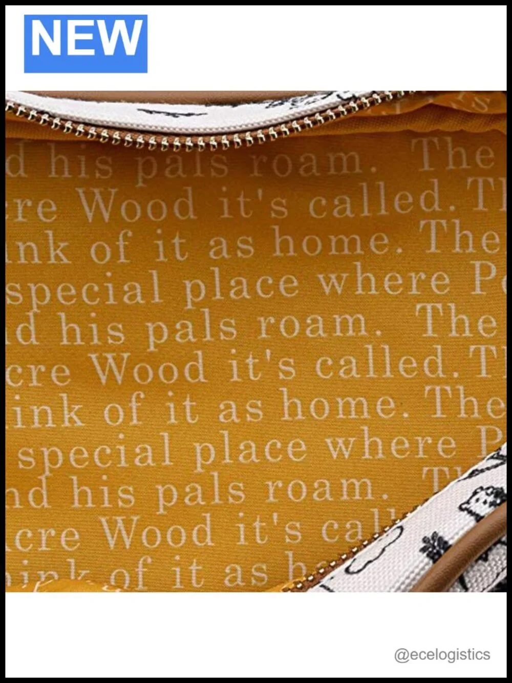 Loungefly Disney Winnie The Pooh Line Drawing Canvas Crossbody Bag